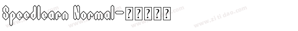 Speedlearn Normal字体转换